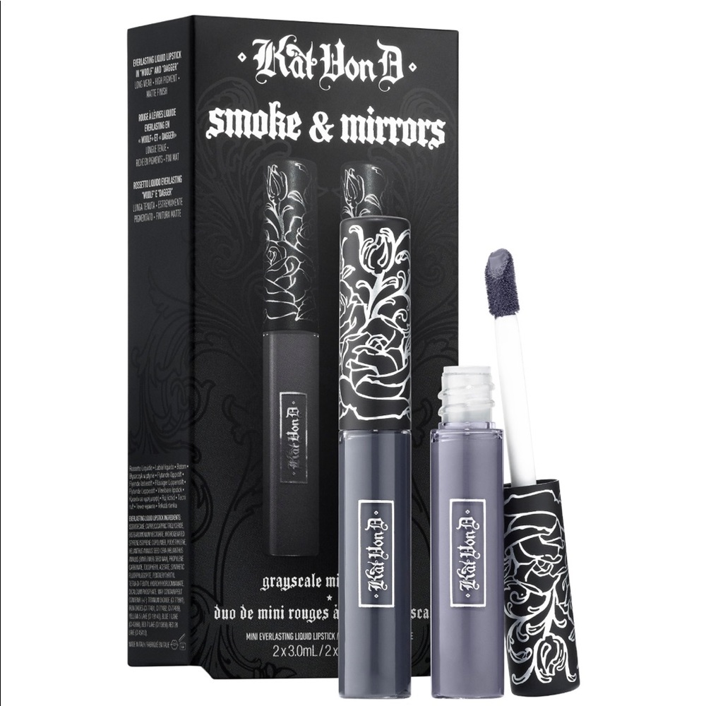 Kat Von D smoke & mirrors grayscale mini duo